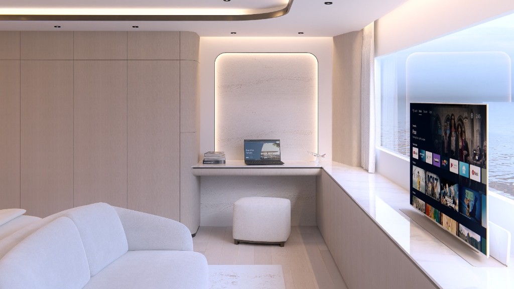 SuperCat 3D render — Flybridge sunbeds (14 of 85)