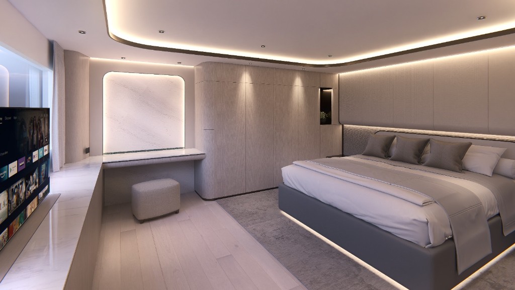 SuperCat 3D render — Master stateroom (53 of 85)