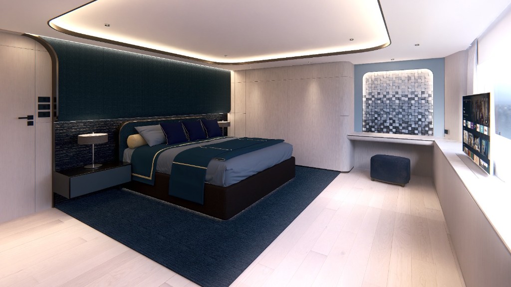 SuperCat 3D render — Flybridge sunbeds (54 of 85)