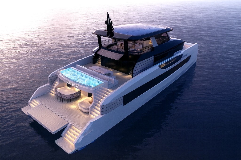 SuperCat 3D render — Exterior profile at sea (81 of 85)
