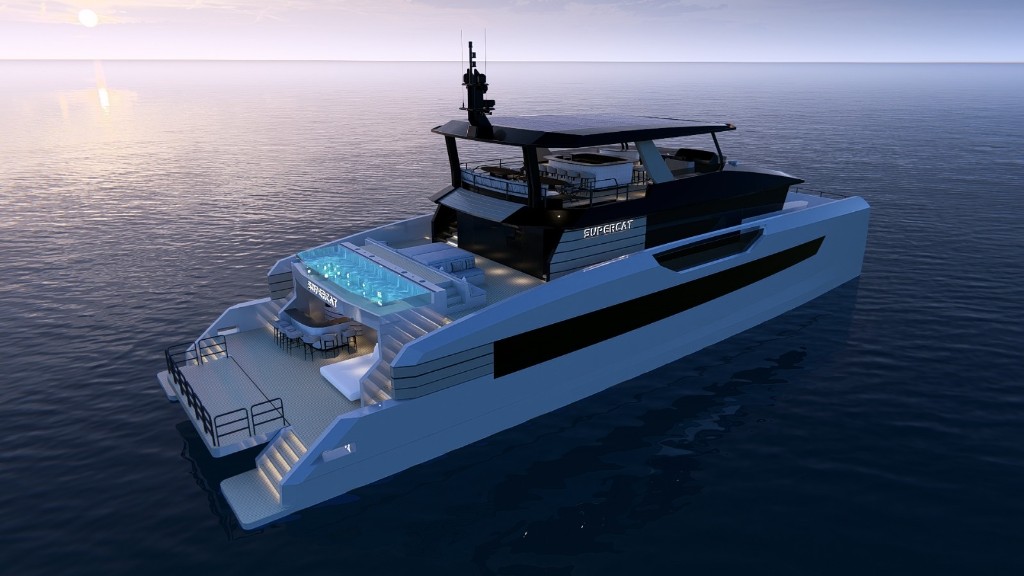 SuperCat 3D render — Aft deck lounge and bar (82 of 85)