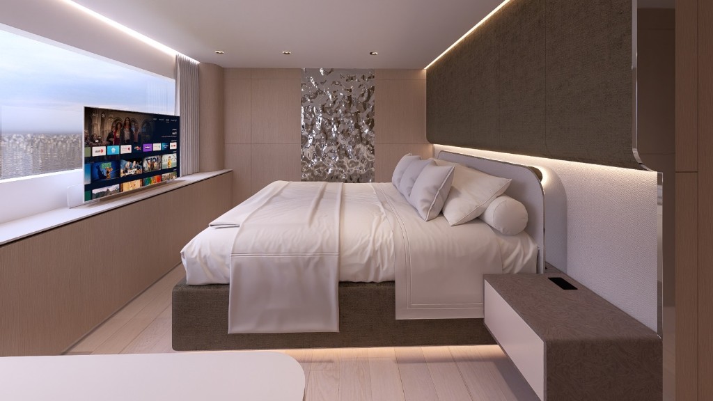 SuperCat 3D render — Flybridge sunbeds (84 of 85)